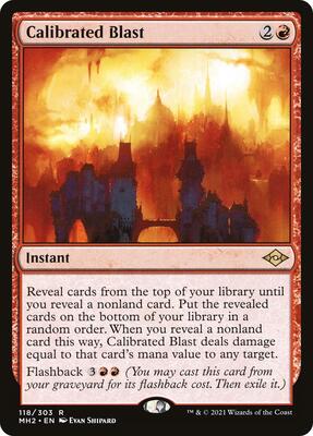 Calibrated Blast card from Modern Horizons 2