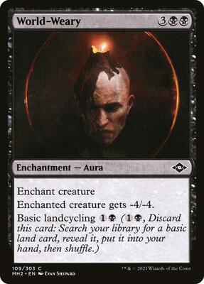 World-Weary card from Modern Horizons 2