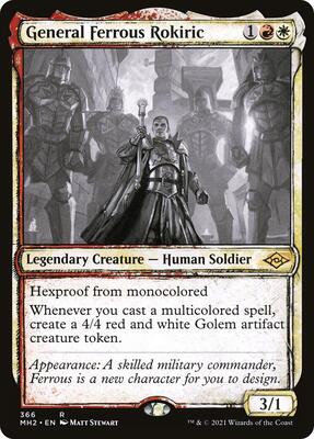 General Ferrous Rokiric (Showcase) card from Modern Horizons 2
