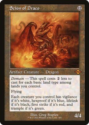 Scion of Draco (Retro Frame) card from Modern Horizons 2