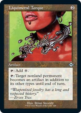 Liquimetal Torque (Retro Frame) (Foil Etched) card from Modern Horizons 2