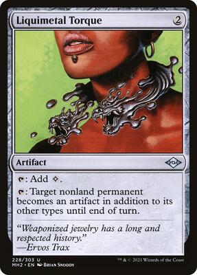 Liquimetal Torque card from Modern Horizons 2