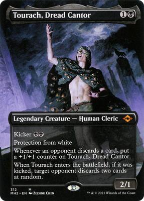 Tourach, Dread Cantor (Borderless) card from Modern Horizons 2