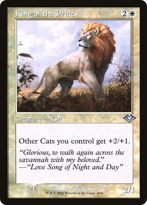 King of the Pride (Retro Frame) card from Modern Horizons
