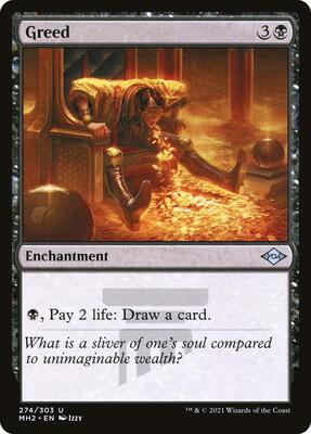 Greed card from Modern Horizons 2