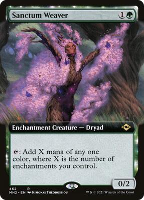 Sanctum Weaver (Extended Art) card from Modern Horizons 2