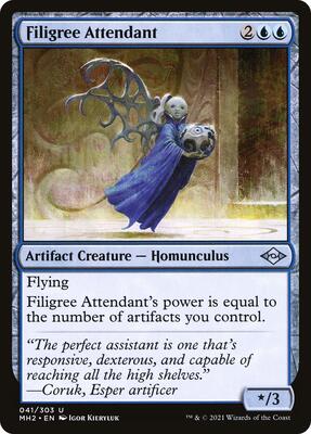Filigree Attendant card from Modern Horizons 2
