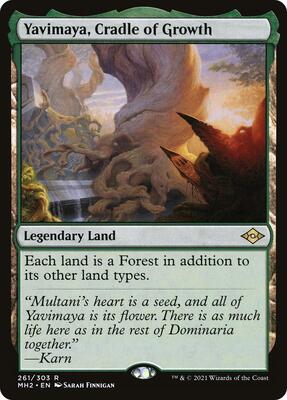 Yavimaya, Cradle of Growth card from Modern Horizons 2