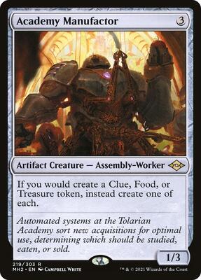 Academy Manufactor card from Modern Horizons 2