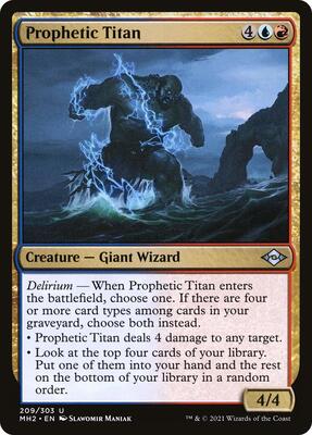 Prophetic Titan card from Modern Horizons 2