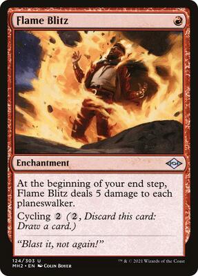 Flame Blitz card from Modern Horizons 2