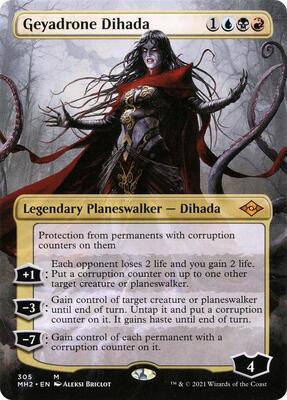 Geyadrone Dihada (Borderless) card from Modern Horizons 2