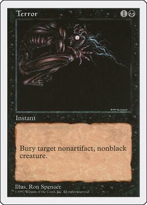 Terror card from Fifth Edition
