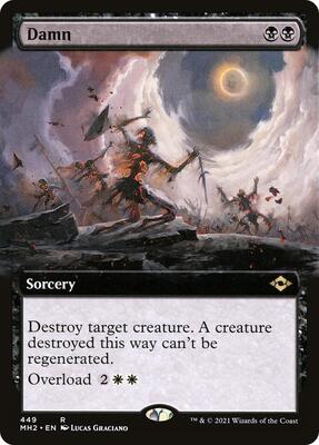 Damn (Extended Art) card from Modern Horizons 2