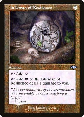 Talisman of Resilience (Retro Frame) card from Modern Horizons