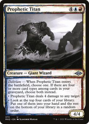 Prophetic Titan (Showcase) card from Modern Horizons 2