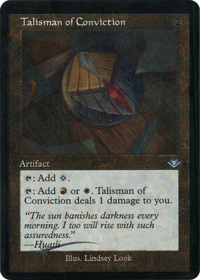 Talisman of Conviction (Retro Frame) (Foil Etched) card from Modern Horizons