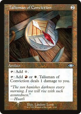 Talisman of Conviction (Retro Frame) card from Modern Horizons