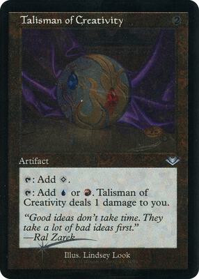 Talisman of Creativity (Retro Frame) (Foil Etched) card from Modern Horizons