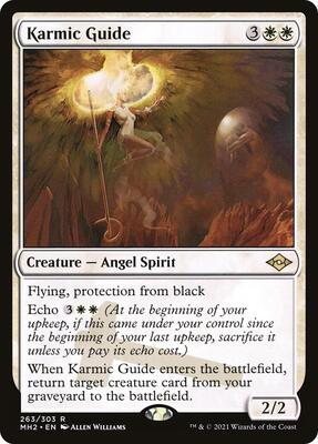 Karmic Guide card from Modern Horizons 2