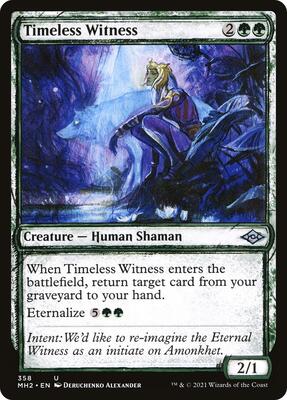Timeless Witness (Showcase) card from Modern Horizons 2