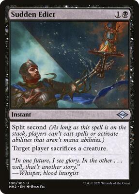 Sudden Edict card from Modern Horizons 2