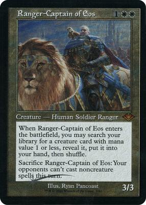 Ranger-Captain of Eos (Retro Frame) (Foil Etched) card from Modern Horizons