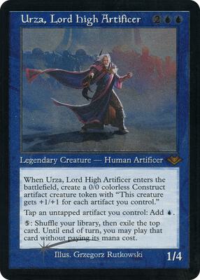 Urza, Lord High Artificer (Retro Frame) (Foil Etched) card from Modern Horizons