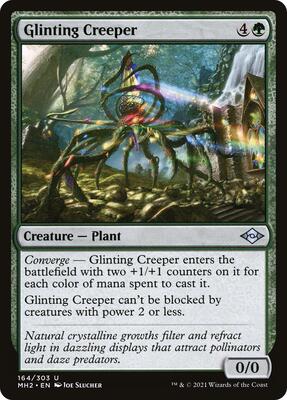 Glinting Creeper card from Modern Horizons 2