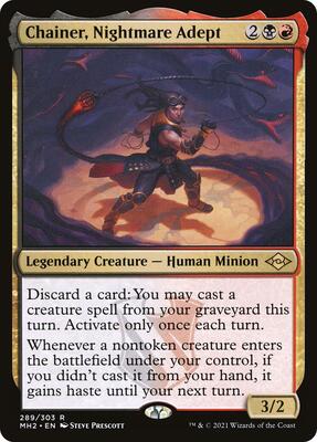 Chainer, Nightmare Adept card from Modern Horizons 2