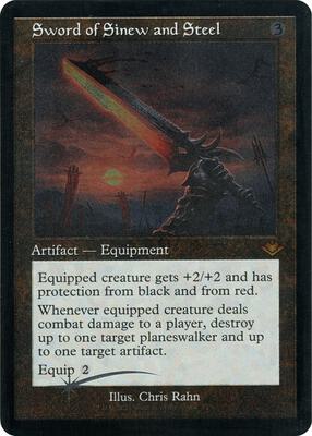 Sword of Sinew and Steel (Retro Frame) (Foil Etched) card from Modern Horizons