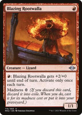 Blazing Rootwalla card from Modern Horizons 2