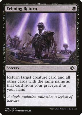 Echoing Return card from Modern Horizons 2