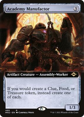 Academy Manufactor (Extended Art) card from Modern Horizons 2