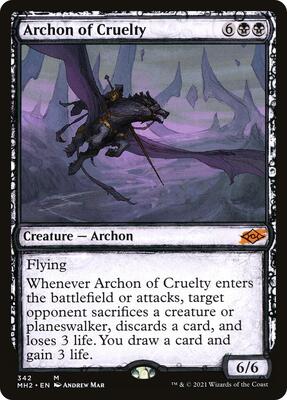 Archon of Cruelty (Showcase) card from Modern Horizons 2