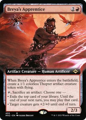 Breya's Apprentice (Extended Art) card from Modern Horizons 2
