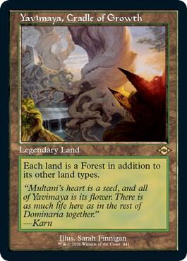 Yavimaya, Cradle of Growth (Retro Frame) (Foil Etched) card from Modern Horizons 2