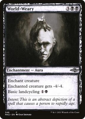 World-Weary (Showcase) card from Modern Horizons 2