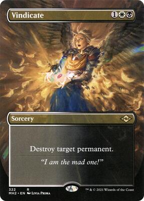 Vindicate (Borderless) card from Modern Horizons 2