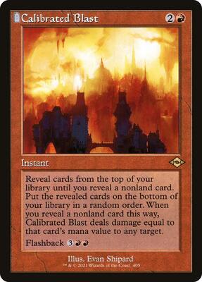 Calibrated Blast (Retro Frame) card from Modern Horizons 2