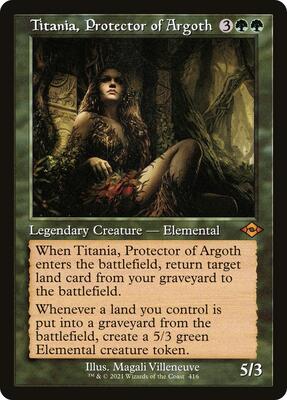 Titania, Protector of Argoth (Retro Frame) card from Modern Horizons 2