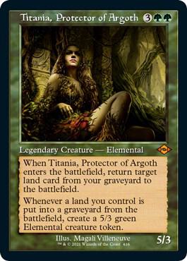Titania, Protector of Argoth (Retro Frame) (Foil Etched) card from Modern Horizons 2