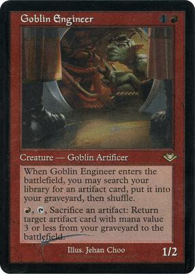 Goblin Engineer (Retro Frame) (Foil Etched) card from Modern Horizons