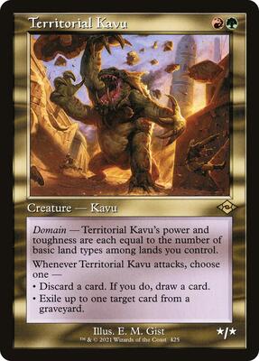 Territorial Kavu (Retro Frame) card from Modern Horizons 2