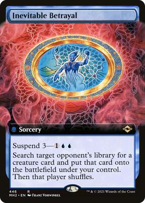 Inevitable Betrayal (Extended Art) card from Modern Horizons 2