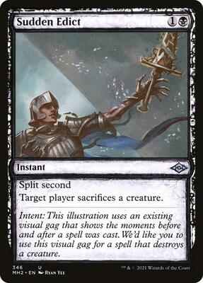 Sudden Edict (Showcase) card from Modern Horizons 2
