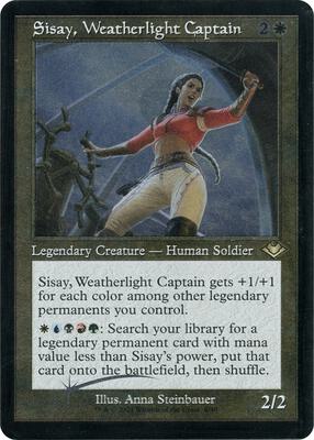 Sisay, Weatherlight Captain (Retro Frame) (Foil Etched) card from Modern Horizons