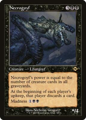 Necrogoyf (Retro Frame) card from Modern Horizons 2
