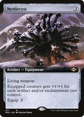 Nettlecyst (Extended Art) card from Modern Horizons 2