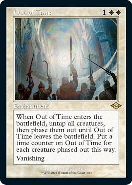 Out of Time (Retro Frame) (Foil Etched) card from Modern Horizons 2